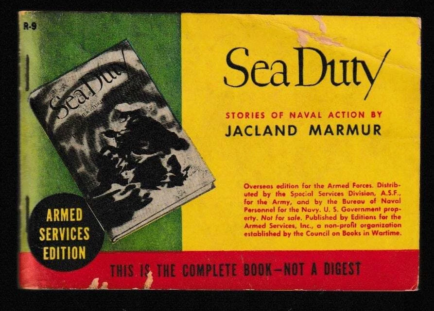 Jacland Marmur / Sea Duty Stories of Naval Action Armed Services Edtiion #R-9 Foto 1 de 1