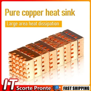 8pcs A8 Copper Heat Sink Adhesive Back PC Cooler Memory IC Chipset Cooling IT - Bild 1 von 10