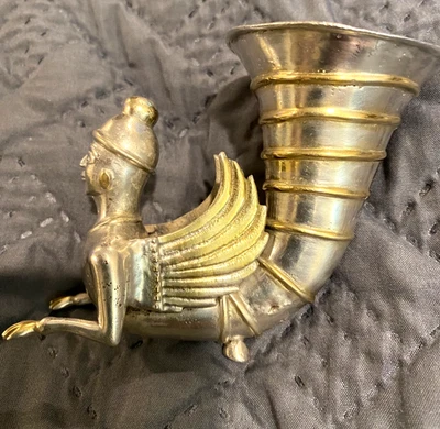 1-АНТИКВАРНАЯ ВОСТОЧНАЯ ПОЗОЛОЧЕННАЯ СЕРЕБРЯНАЯ СТРЕМЕННАЯ ЧАШКА 1800-х годов. - Изображение 1 из 4