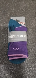 DARN TOUGH 1967 Grape Women's Light Hiker Micro Crew Lightweight Hiking Sock L/G - Picture 1 of 2