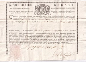 XX468-D.GREGORIO CERATI VESCOVO DI PIACENZA AUTENTICA DI RELIQUIA - Foto 1 di 1