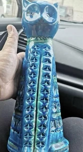 Flavia Bitossi blaue Katze Figur groß Keramik - Bild 1 von 8