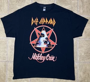 Camiseta Def Leppard Motley Crue Poison Jett The Stadium Tour 2022 para hombre XL Gildan - Imagen 1 de 8