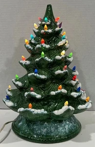 Albero di Natale Vintage 17” Alberta’s Molds Inc 1978 Ceramica - Foto 1 di 10