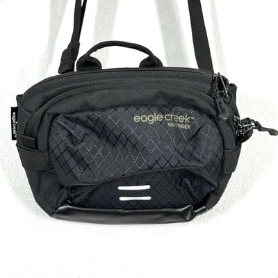 Eagle Creek Wayfinder Bolsa de Cintura Organizadora de Dia Bolsa de Cinto Fanny Preta Ripstop - Imagem 1 de 4
