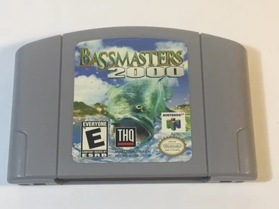 Bass Masters 2000 Gris Carrito Variante Nintendo 64 N64 Probado y Funcionando, Auténtico Foto 1 de 4