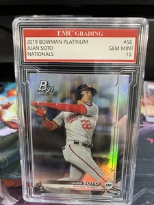 Juan Soto Washington Nationals Bowman Platinum Topps 2019 GRADED 10 MINT - Picture 1 of 2
