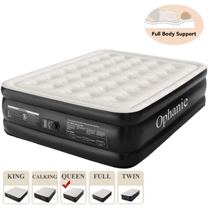 Queen Luftmatratze, 18 Zoll erhöhtes aufblasbares Bett mit integrierter Pumpe, Pannen - Bild 1 von 17