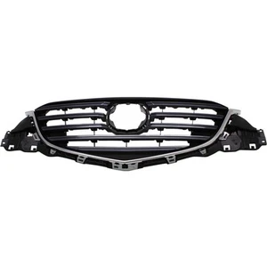 Grille Assembly For 2016 Mazda CX-5 Chrome Shell with Painted Dark Gray Insert - Picture 1 of 5