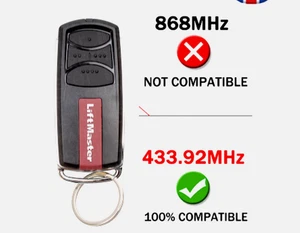 Liftmaster TX4UNIF Fernbedienung 433 Garagentür Schlüsselanhänger Zapper Öffner Hand Set - Bild 1 von 8