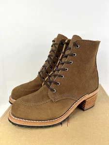 Red Wing Boots Clara Clove Acampo Brown Suede Leather Womens 6 B Lace Bootie New - Picture 1 of 10