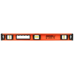 Johnson Level  1253-2400 Heavy Duty 24" I-Beam Aluminum 3 USA Made Vial Level - Picture 1 of 4