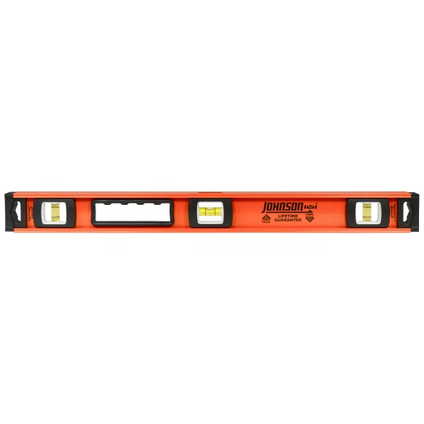 Johnson Level  1253-2400 Heavy Duty 24" I-Beam Aluminum 3 USA Made Vial Level - Image 1 of 4