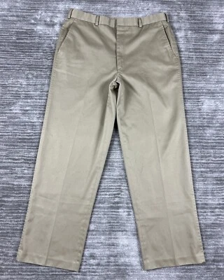 Lands End Pants Mens 36 Beige Classic Twill Flat Front Made in USA Chino - Image 1 of 4