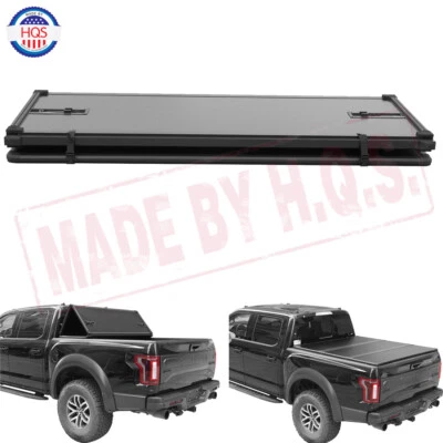 Hard Tri-Fold Tonneau Cover For 2016-2021 Toyota Tacoma 5'/59.8"-60.5" Truck Bed Foto 1 de 4