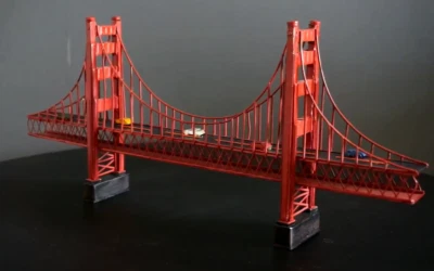 Ironwork San Francisco Golden Gate Bridge Model Handmade  Retro Ornaments Gift - Image 1 of 4