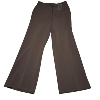 NYDJ Trouser Dress Pants Womens Sz 4 Brown Straight Leg Comfort NEW - Image 1 of 4