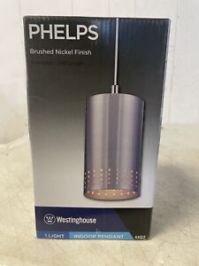 Westinghouse Lighting 6101200 Phelps One-Light Indoor Mini Pendant Free Shipping