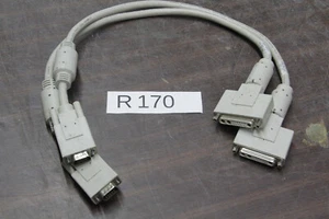 2x SUN COMPUTER VIDEO CABLE ADAPTER VGA FOR DISPLAY # R170 - Imagen 1 de 3