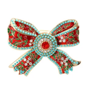 Handcrafted Bowknot Brooch Jewelry Highlighting Courtly Charm And Graces - Picture 1 of 8