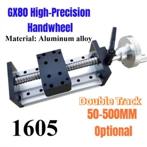 Manual Linear Rail Guide Slide Stage Table& Handwheel Actuator Ball Screw Motion - Bild 1 von 12