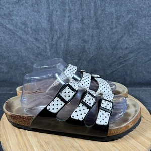 Birkenstock Florida Strappy Sandals Womens EU 42 US 11 Black Three Strap Leather - Picture 1 of 7