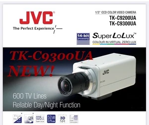 JVC TK-C9300UA CCTV Überwachungskamera Farbkamera mit 3,5-8mm 600TVL WDR True D/N NEU! - Bild 1 von 22