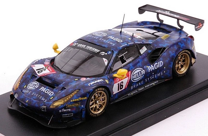 Ferrari 488 GT3 Hella Pagid Racing One Nurburgring 2020 K 1:43 LOOKSMART LSRC081 - Immagine 1 di 1