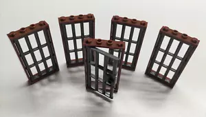 5x LEGO® Rahmen 60596 mit Gitter und Gittertür / Gefängnis red. braun / PDG NEU - Bild 1 von 1