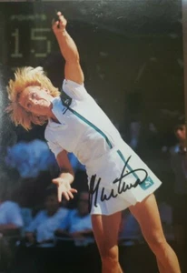 Martina Navratilova original handsigniertes handsigniertes Magazinschnittfoto  - Bild 1 von 2