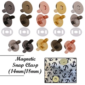 Cierre magnético 14/18 mm botones sujetadores para chaquetas abrigos bolsos pantalones - Imagen 1 de 36