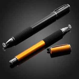(2 in 1) Precision Dual Tip Stylus for iPad iOS Android - Gold & Black - Picture 1 of 8