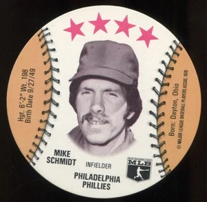 1976 Isaly's/Sweet William Disc - Mike Schmidt Philadelphia Phillies - Picture 1 of 4