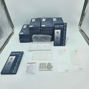 JobLot 38 pz Custodia Trasparente per Samsung Galaxy A12 4G e 5G con Confezione da 2 Vetro Temperato - Foto 1 di 10