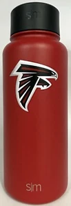 Atlanta Falcons NFL 32 oz Water Bottle Double Walled Football Insulated with Lid - Picture 1 of 5