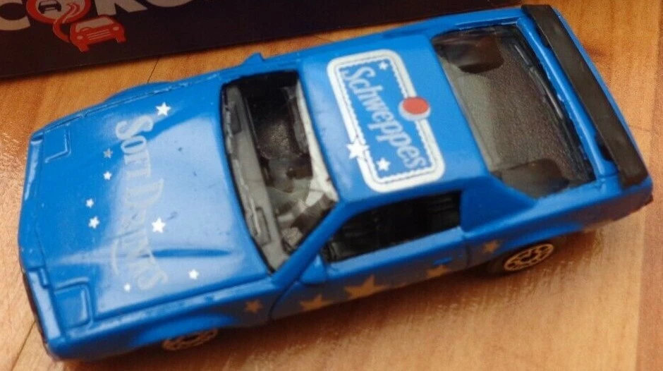 1/64 VINTAGE 80'S CORGI JUNIORS - PONTIAC FIREBIRD BLUE CAR - Image 1 of 1