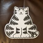Kamenstein Cat Plastic Cutting Board / Trivet Hangable Black & White