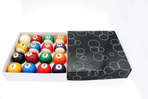 Pool Billard Kugeln Kugelset English Pool-Design 50,8 mm Kugelsatz Sondergröße ! - Bild 1 von 3
