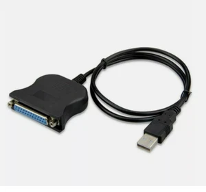 New USB to IEEE 1284 DB25 25-Pin Parallel Printer Female Adapter Cable Cord - Picture 1 of 4