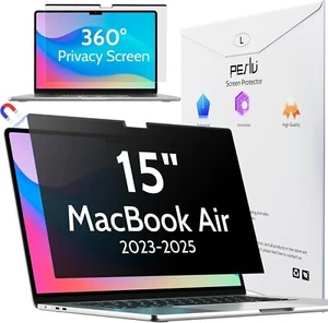 Peslv Magnetic 360° Privacy Screen for Macbook Air 15 Inch (2023-2025, M2, M3, M - Picture 1 of 8