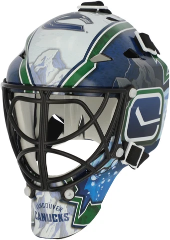 Vancouver Canucks Unsigned Sportstar Throwback Black Skate Logo Mini Helmet Cover