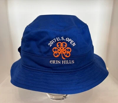 NUEVO CON ETIQUETAS POLO RALPH LAUREN 2017 EE. UU. Abierto Mariscal Azul Cubo Pony Logo Sombrero M Foto 1 de 4