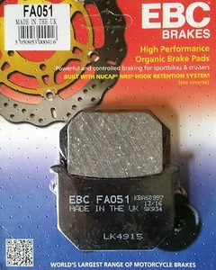 EBC/FA051 Brake Pads Front for Suzuki GN250/400, GS250/400/850G, GSX250/400/750 - Picture 1 of 2