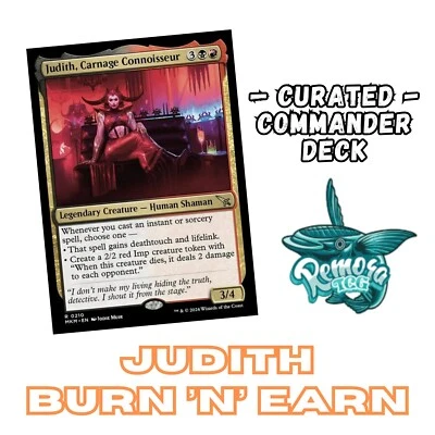 Judith, Carnage Connoisseur Custom Commander Deck | Rakdos Burn EDH Deck | - Image 1 of 4