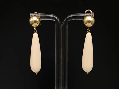 Orecchini a goccia da donna pendenti argento 925 placcato oro giallo - Immagine 1 di 4