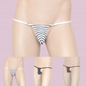G String T Back Men's Sexy Low Waist Thong Pouch Underwear Gay Panties - Picture 1 of 10