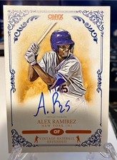 Alex Ramirez 2022 Onyx Vintage Blue Auto /400 RC New York Mets