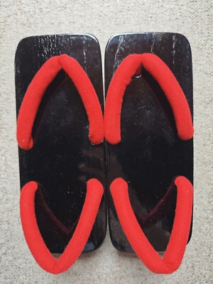 Genshin Impact Yoimiya Cosplay Schuhe Größe 43 Clogs Sandalen Geta japanisch - Bild 1 von 4