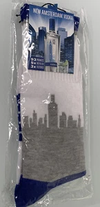 Neu Amsterdam Wodka Socken Erwachsene Neuheit blau weiß Spirituosen Polyester Elasthan - Bild 1 von 5