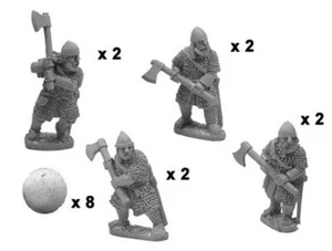 Crusader Miniatures DAB008 Varangian Guard Axemen in Full Armour SAGA Viking - Bild 1 von 2